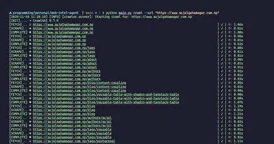 Web Intel Agent (WIA)